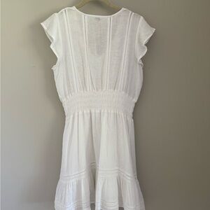 Rails Light Gray Textured Linen Dress